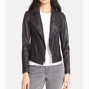 NEW Vince Scuba Leather Jacket Size Small